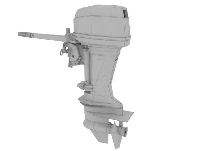 Outboard 40HP 3D model
