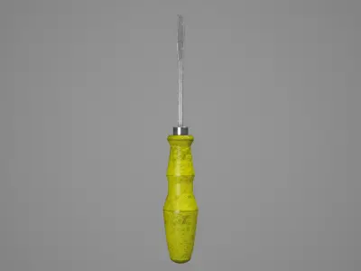 Screwdriver Low-poly 3D model shop