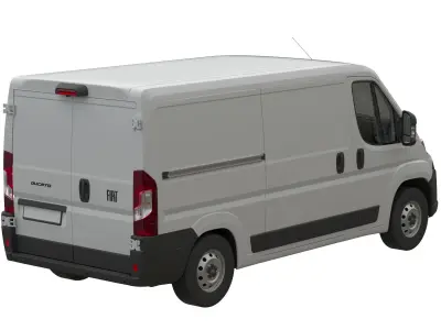 2024 FIAT DUCATO  L2H1 Detailed interior 3D model