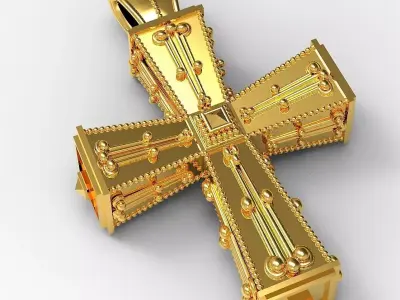 Antique Cross 3D print model