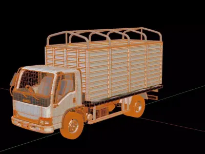 Isuzu NKR Cargo Truck 3D model