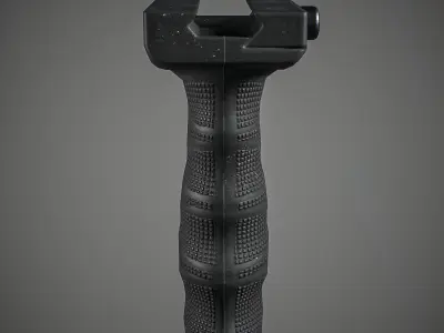 Tactical grip Low-poly 3D model