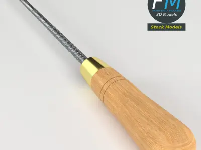 Round rasp 3D model