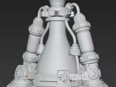 SciFi Alchemists Lab Glowing Potion Station 3D print model