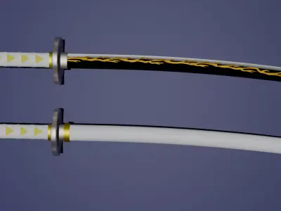Katana de Zenitsu 3D model