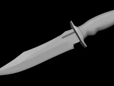 Combat Knife Free 3D model buy
