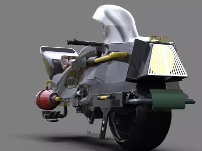 HOVER BIKE APACHE 3D model
