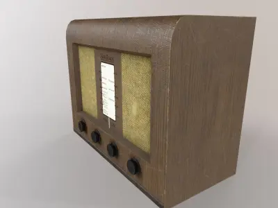 1930s Radio Low-poly 3D model