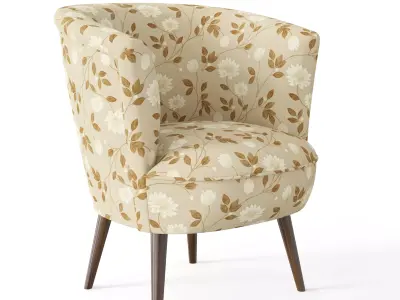 Nora Chair Low-poly 3D model