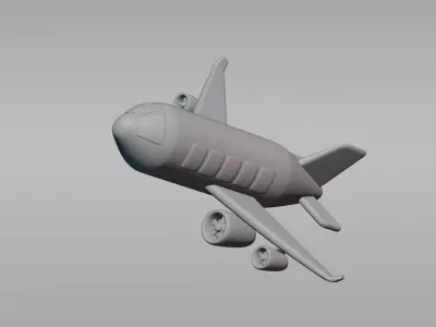 Airplane plane Low-poly 3D model purchase