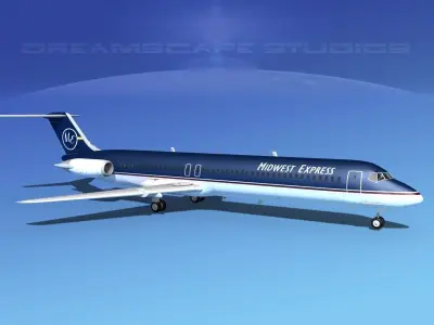 Douglas DC-9-50 Midwest Express 3D model
