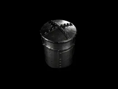 Steel Helmet Free low-poly 3D model