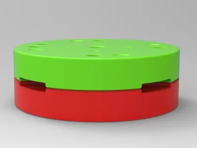 Mold for diecast truck tire 3 Scale 1 to 25 3D print model