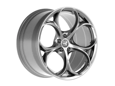 Alfa Romeo Giulia rim Low-poly 3D model