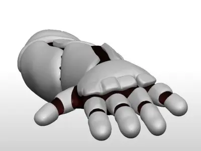 Cyborg Arm Left Hand Concept 3D model