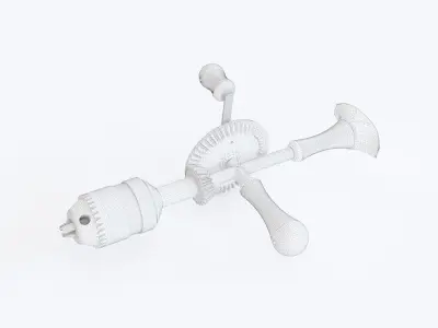 Hand drill 05 3D model
