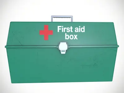 First Aid Box Low-poly 3D model purchase