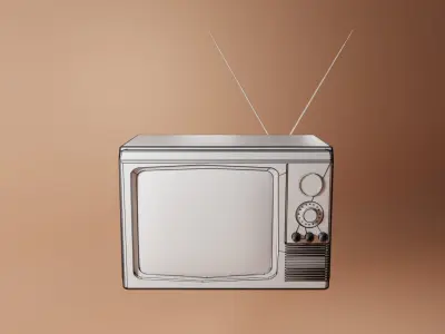 Retro TV  3D model