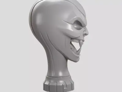 Monster Demon Head Gear Shift Knob and Sculpture 3D print model