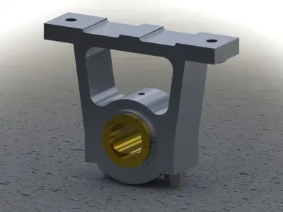 Pedestal Bearing using Top-down Design Free 3D model