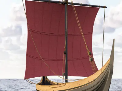 Viking Trader - Skuldelev 3 3D model