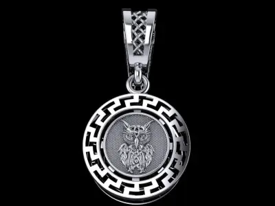 owl pendant Free 3D print model purchase