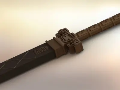 Tianwen sword 3D model