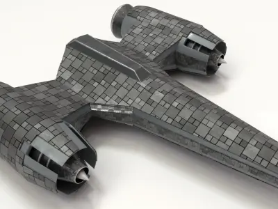 Spaceship Star Wars Low-poly 3D model purchase