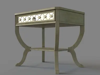 Bedroom Sanctuary Bedside Table 3D model