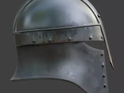 Viking Helmet 3D Model V03 Low-poly 3D model