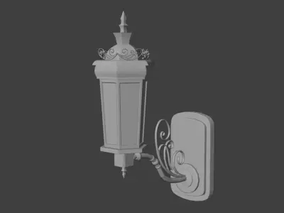 Vintage Wall Lantern 3D model