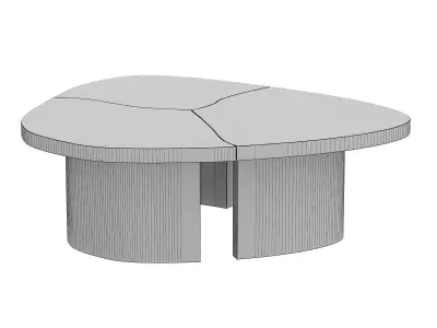 Trefle Clover Tables 3D model