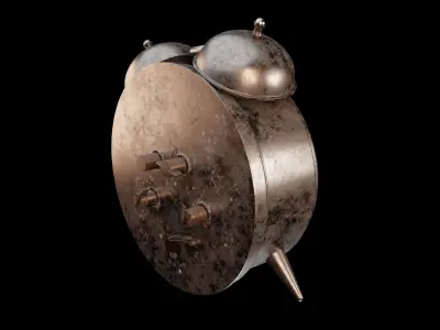 Old Alarm Clock 3D Model  3D model
