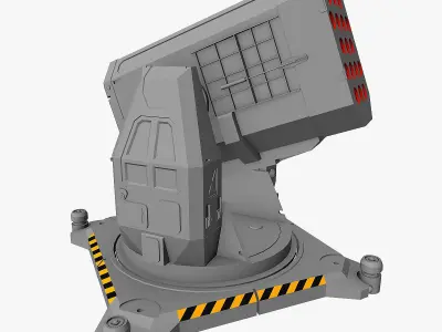 Sci-fi Rocket Launcher 3d Model 3D model