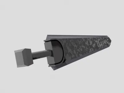 Guts Dragon Slayer Sword 3D Model Free low-poly 3D model