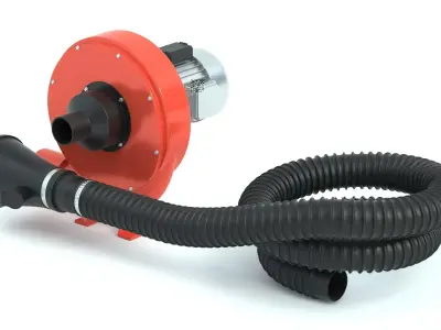 Garage Exhaust Fume Extractor 3D model