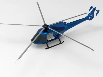 Helicopter 3D model 16