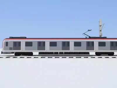 MTR East Rail Line Hyundai Rotem 3D model  3D model