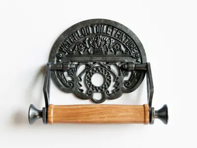 Vintage Toilet Paper Holder 3D model