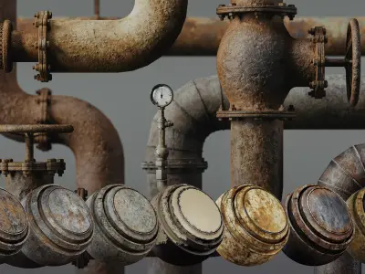 Metal Damaged Smart Materials Vol 03 Substance 3d Painter Texture