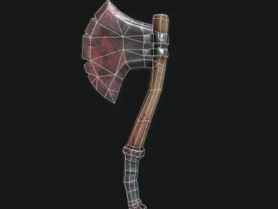 Game Ready Axe Low-poly 3D model