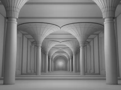 Futuristic Interior 3D model buy
