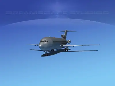 Boeing C-22B Bare Metal 3D model