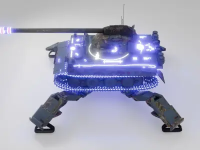 sci fi tank game use  3D model