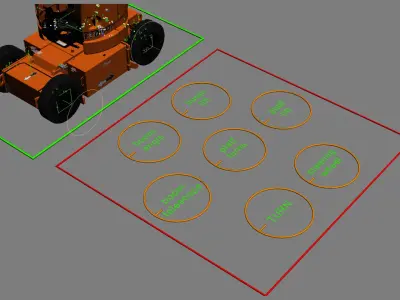 JLG E300AJP Articulating Boom Lift Rigged 3D model