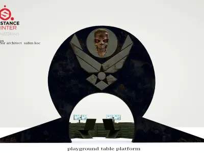  airforce game table 3D model