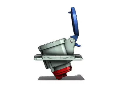 Tomada de Embutir Scame 413 1663 Socket Electrical Outlet 3D model