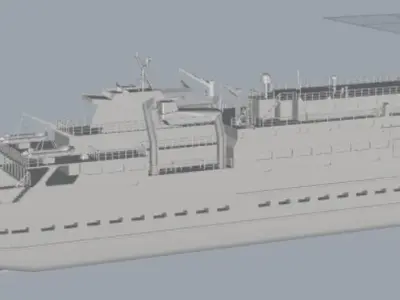 MV Clansman Calmac RO-PAX Ferry 3D print model