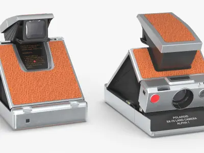  Polaroid SX-70 Alpha Instant Camera Open 