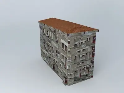 Commercial and residential building Free 3D model